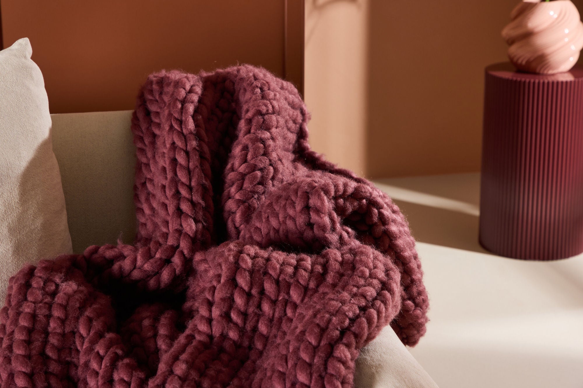 Venture Home Kate Throw 170 x 130 cm -  / Burgundy Polyester