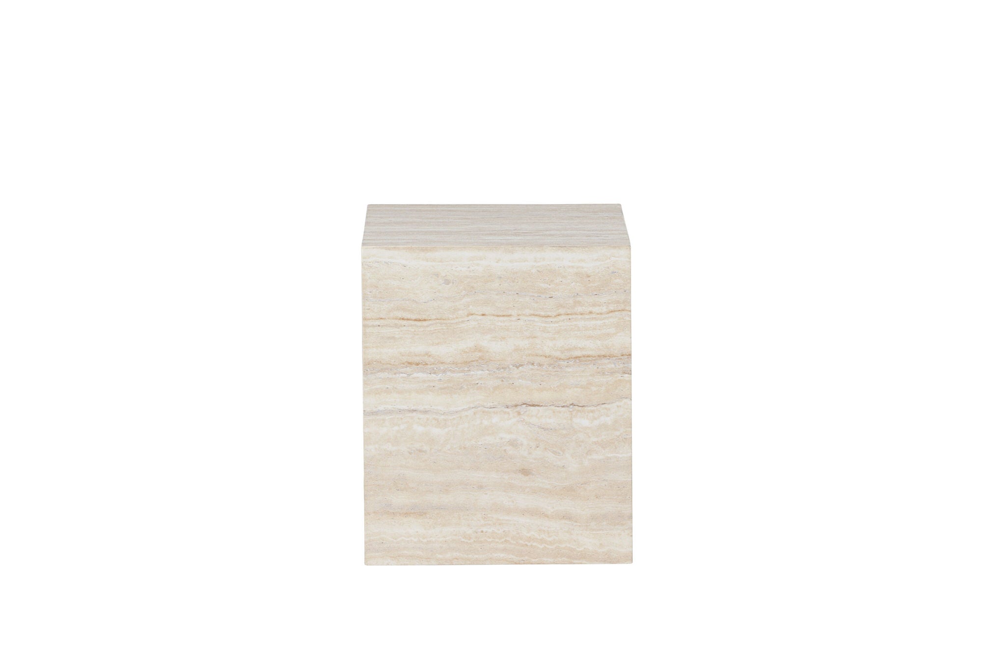 Venture Home York Side bord 30x35x25 cm - Travertine Look