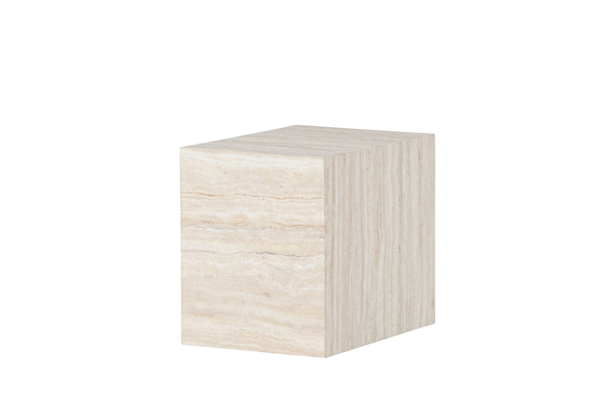 Venture Home York Side bord 30x35x25 cm - Travertine Look