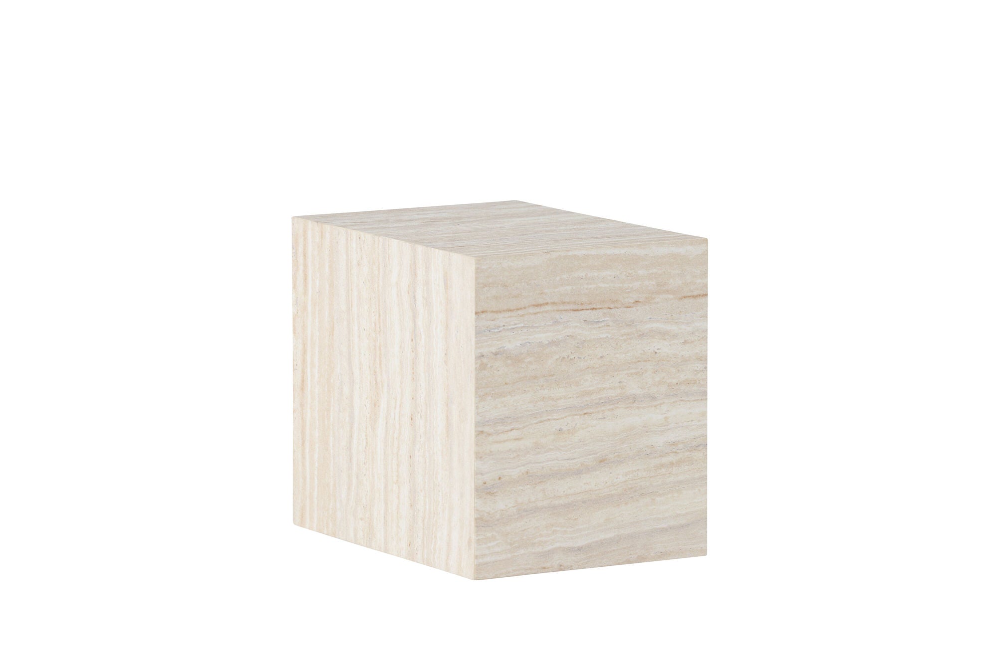 Venture Home York Side bord 30x35x25 cm - Travertine Look