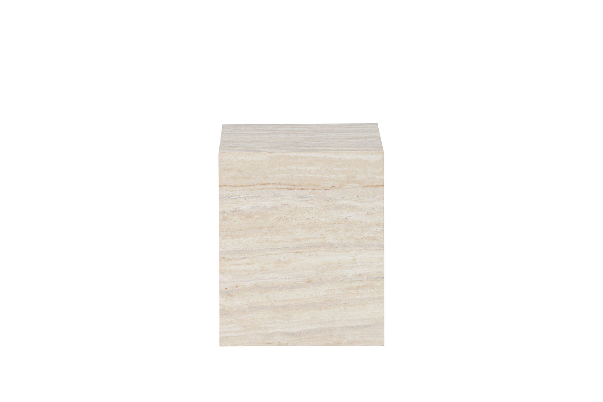 Venture Home York Side bord 30x35x25 cm - Travertine Look