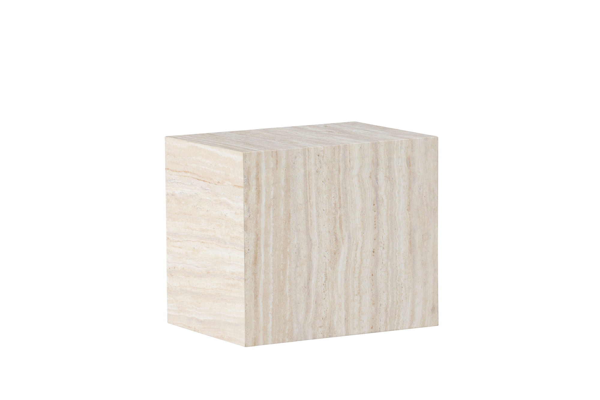 Venture Home York Side bord 30x35x25 cm - Travertine Look