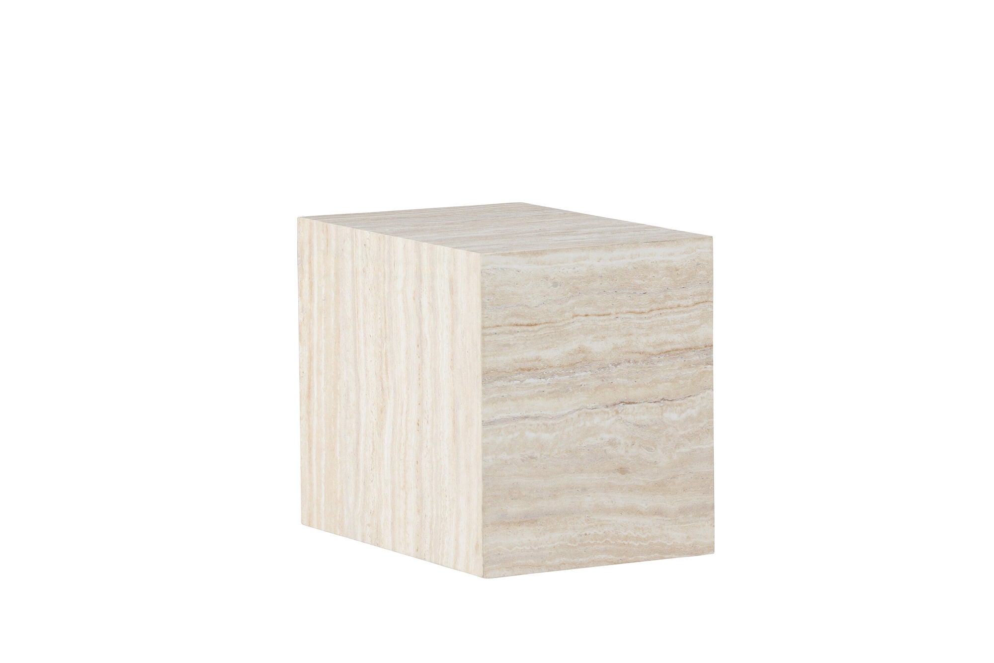 Venture Home York Side bord 30x35x25 cm - Travertine Look