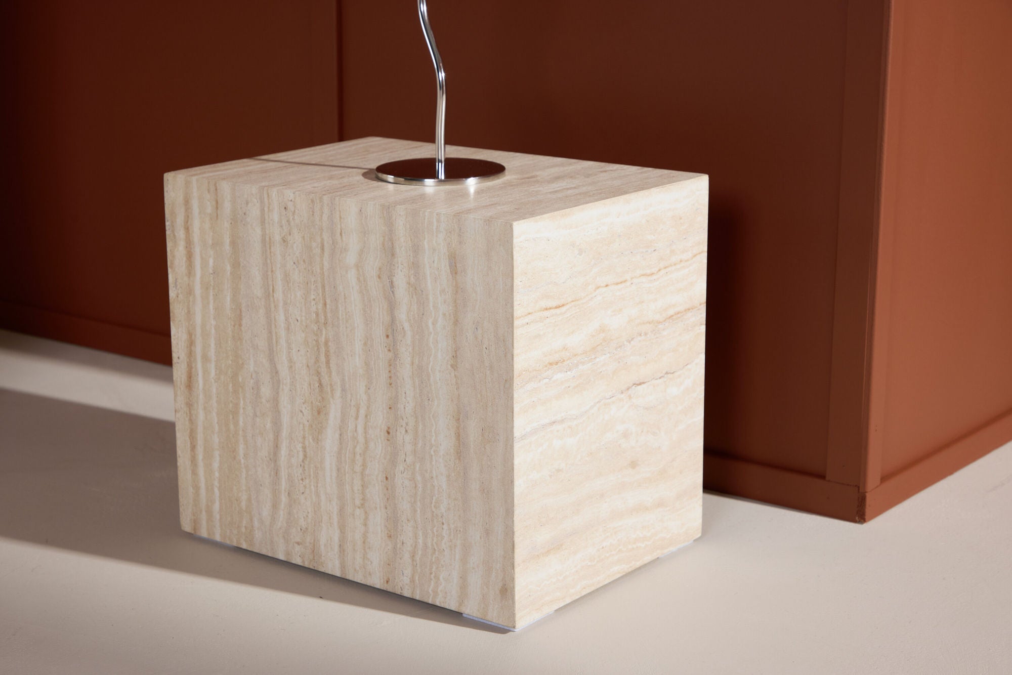 Venture Home York Side bord 30x35x25 cm - Travertine Look