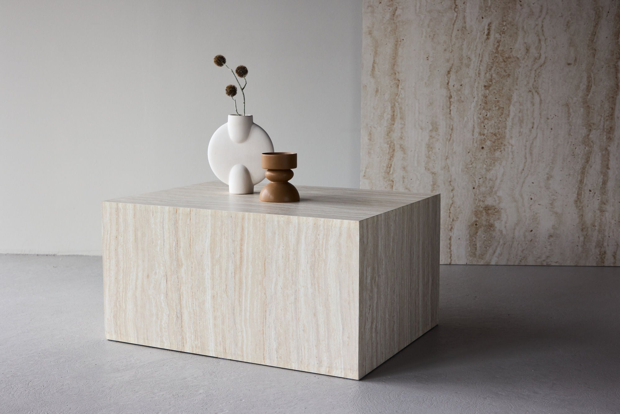 Venture Home York Sofa bord 40x60x80 cm - Travertine Look