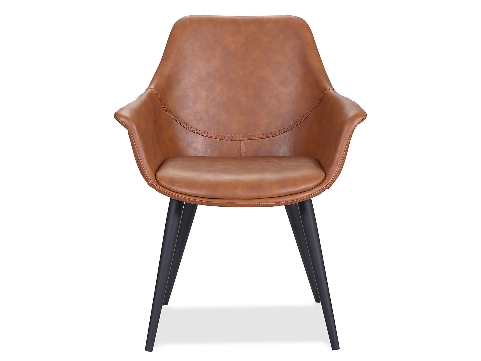 Spisebordsstol Cognac (Model: Signe) (2 stk)