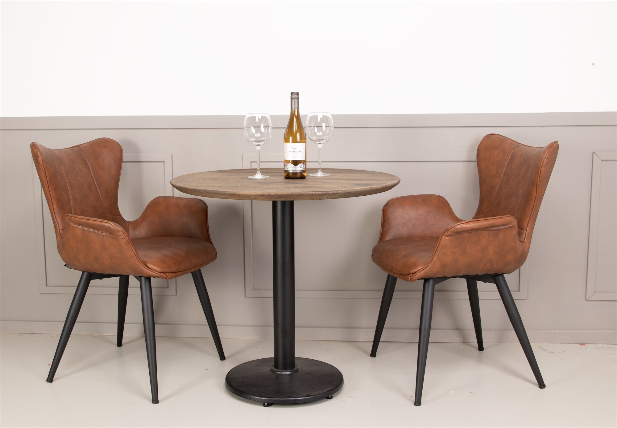 Spisebordsstol Cognac (Model: Mist) (2 stk)