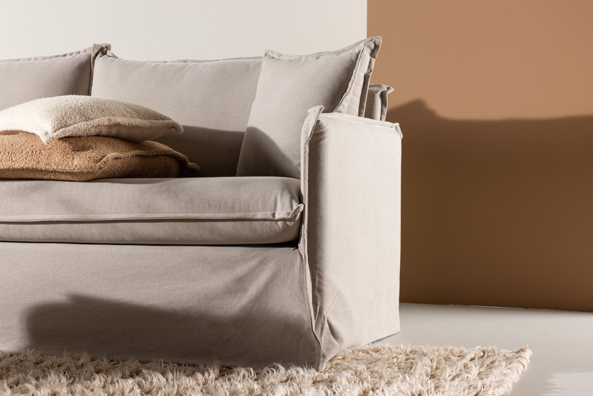 Venture Home Nova 3-seat Sofa - Brown Linen /