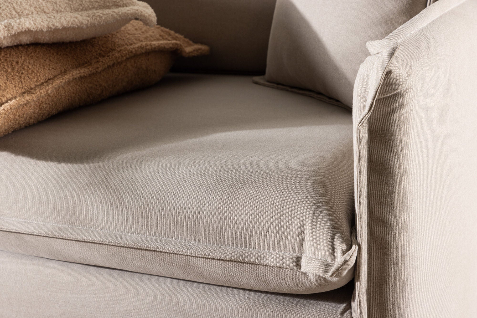 Venture Home Nova 3-seat Sofa - Brown Linen /