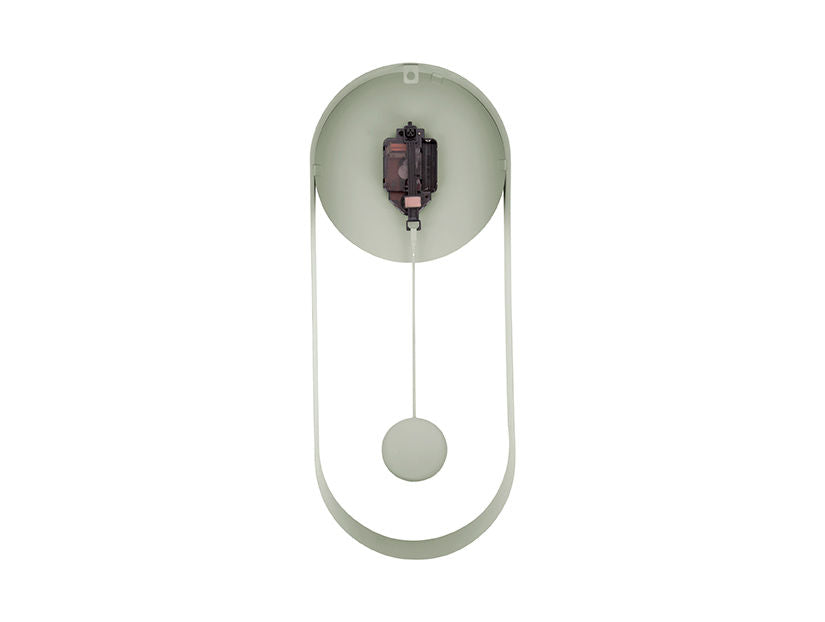 KARLSSON Wall clock Pendulum Charm steel jungle green