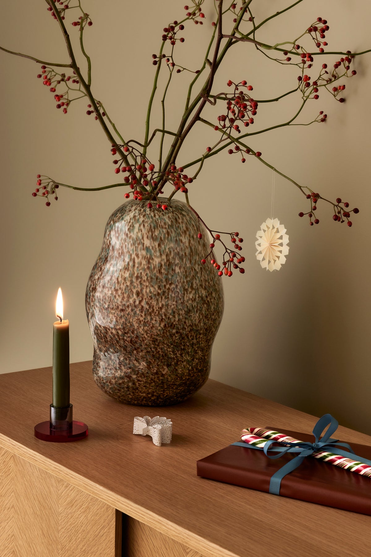 Miro vase brun