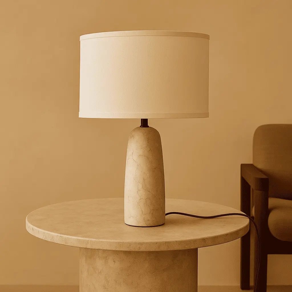 Charlotte marmor bordlampe