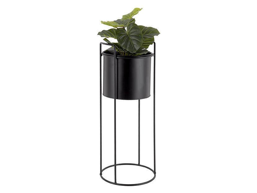 PT LIVING Plant pot set Essence round iron black