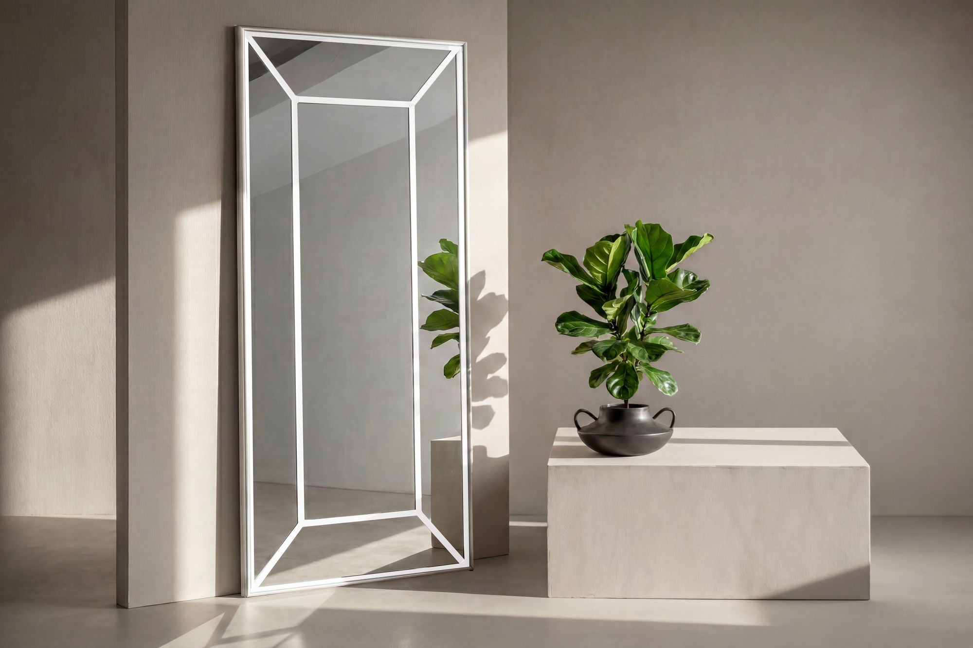 Venture Home Lojf spejl - White / Clear Glass