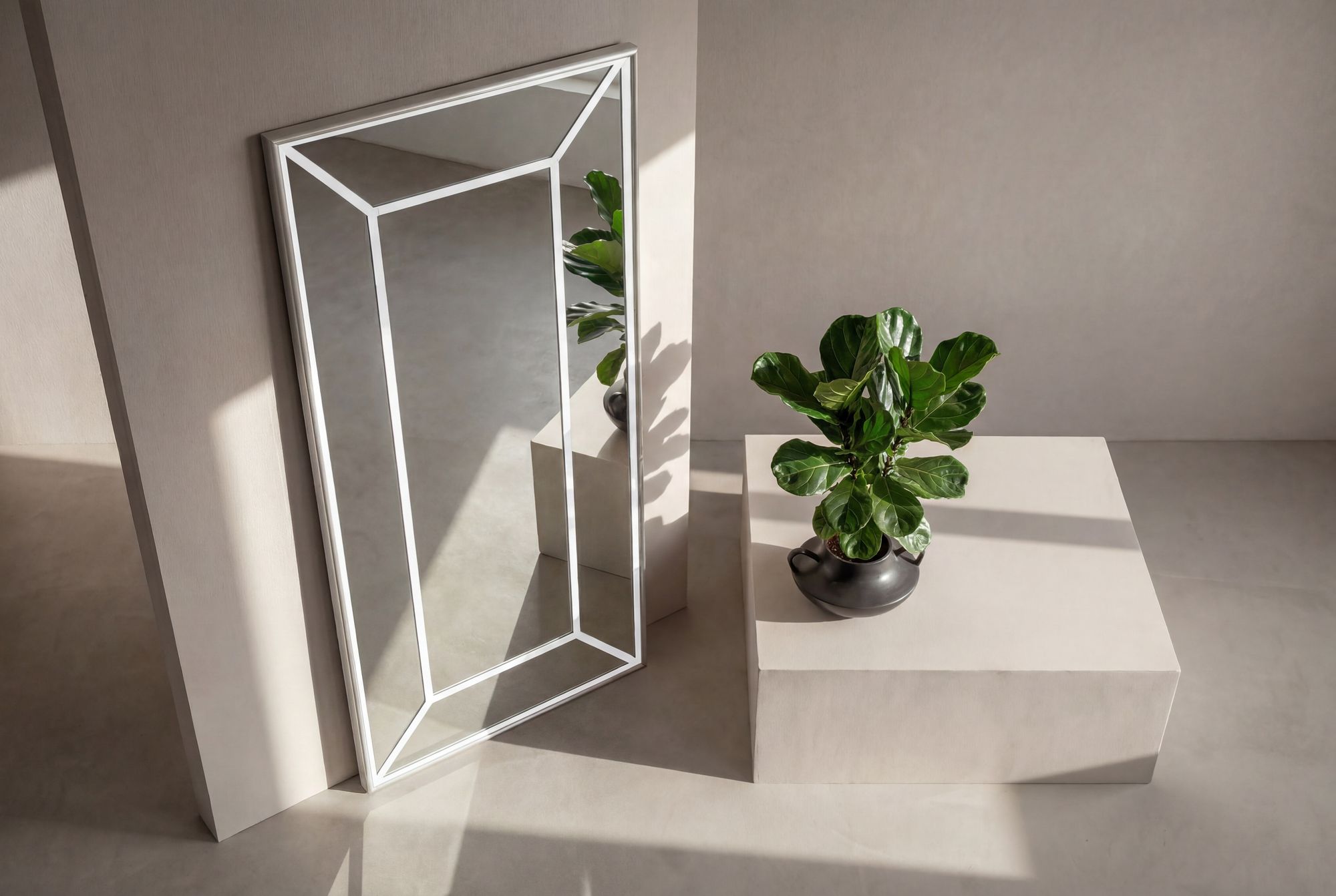 Venture Home Lojf spejl - White / Clear Glass