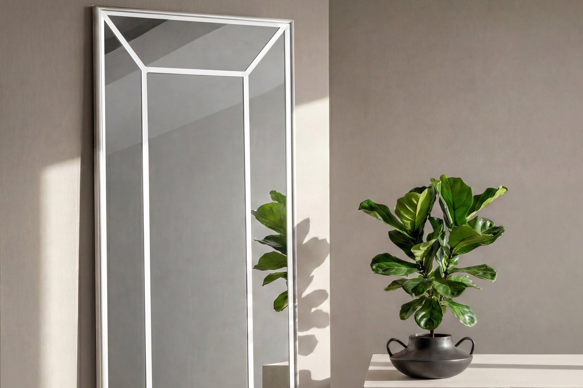 Venture Home Lojf spejl - White / Clear Glass