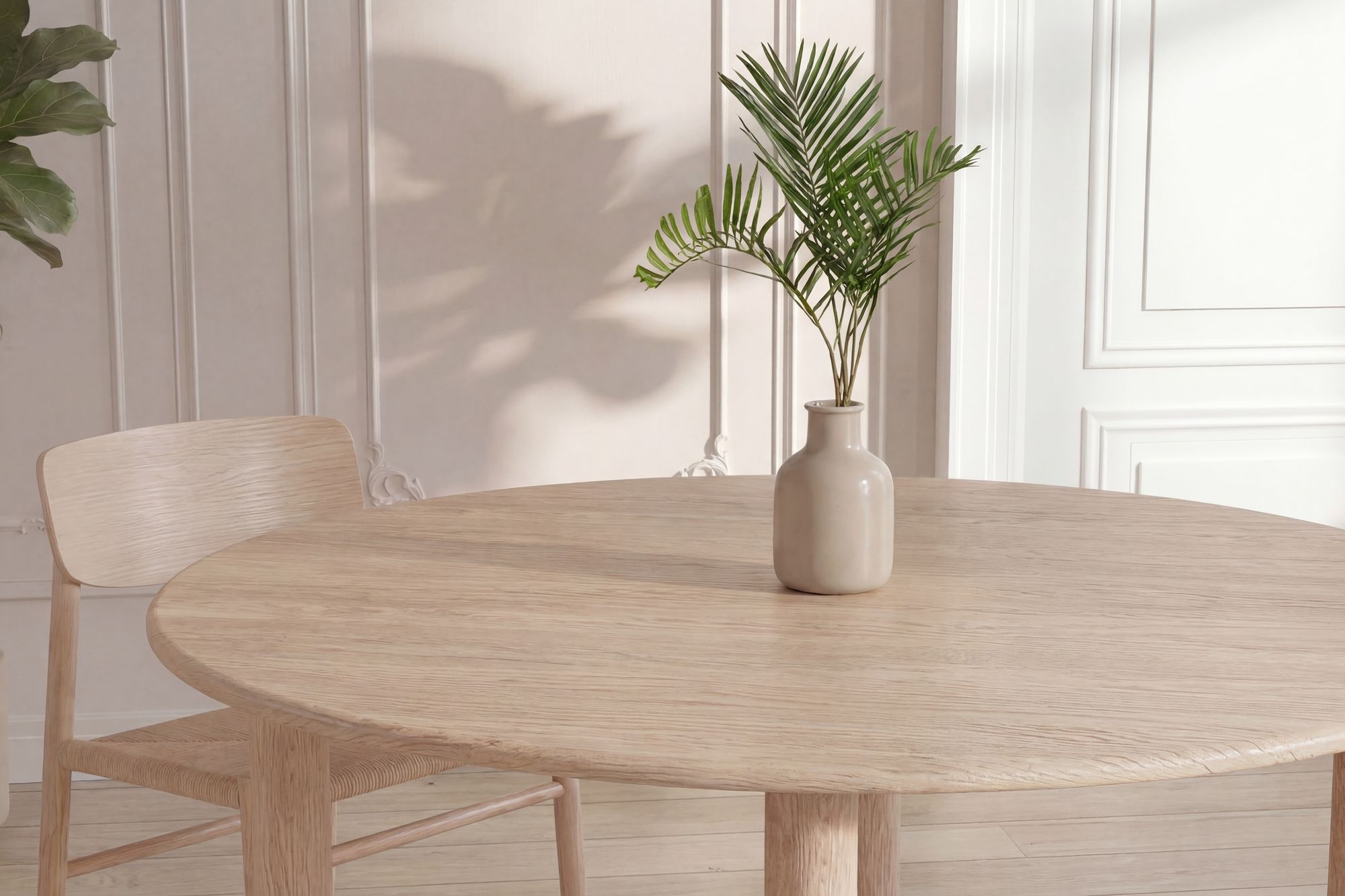 Venture Home Hilo spisebord 130*110 - Nature / Nature MDF w 3d-paper