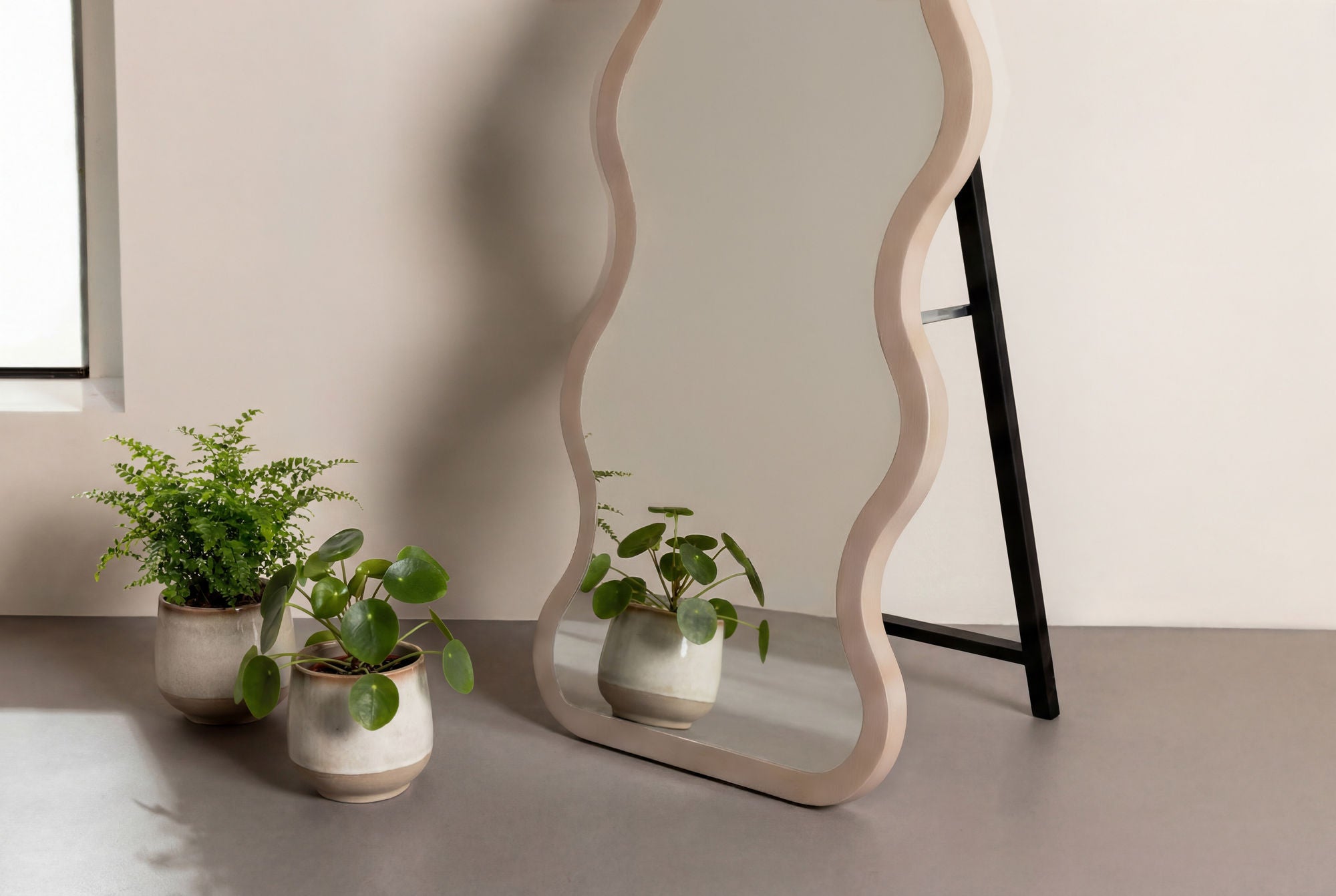 Venture Home Loui spejl - Beige / Clear Glass