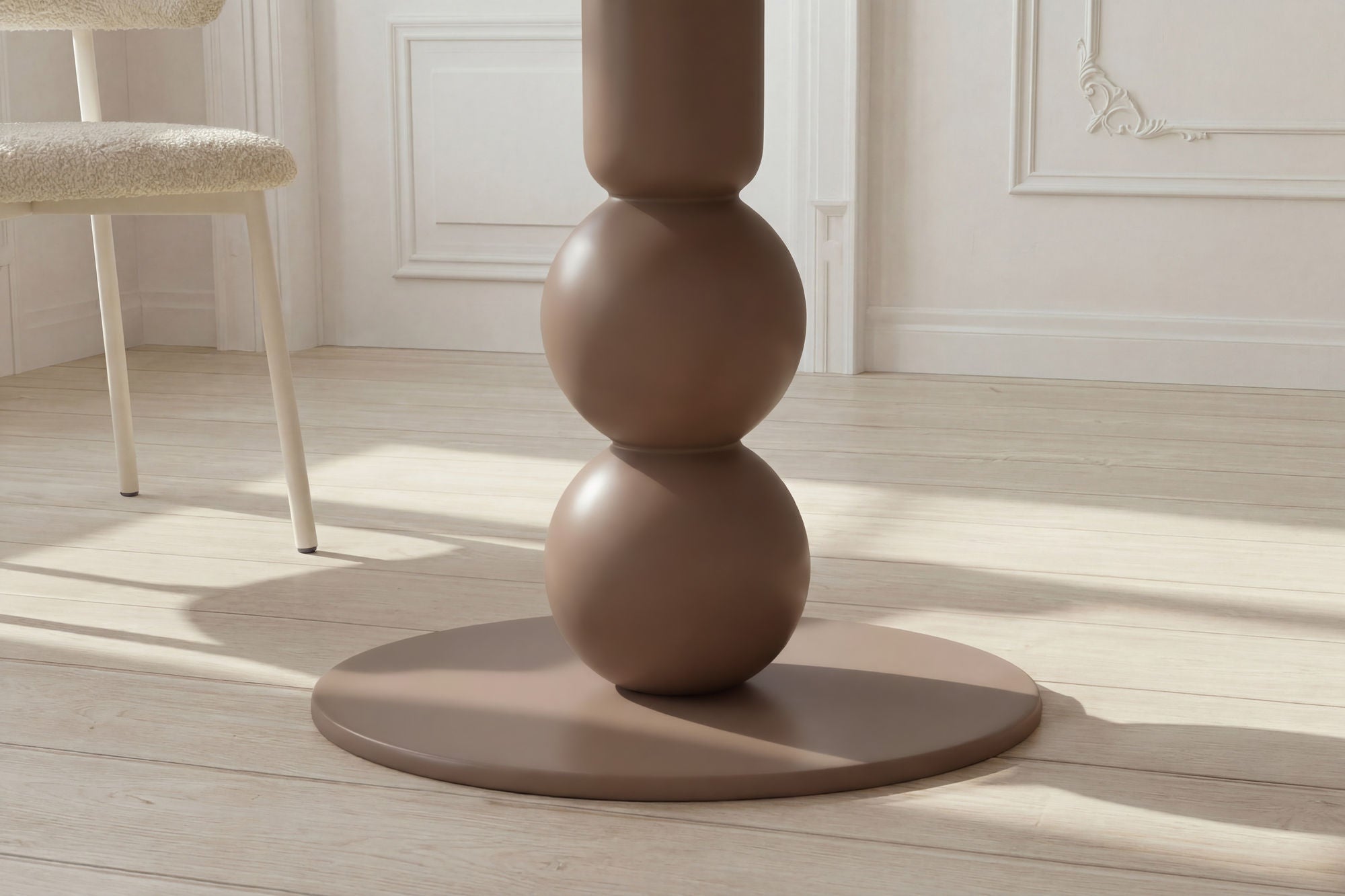 Venture Home Boule rund spisebord - Brown / MDF w painting