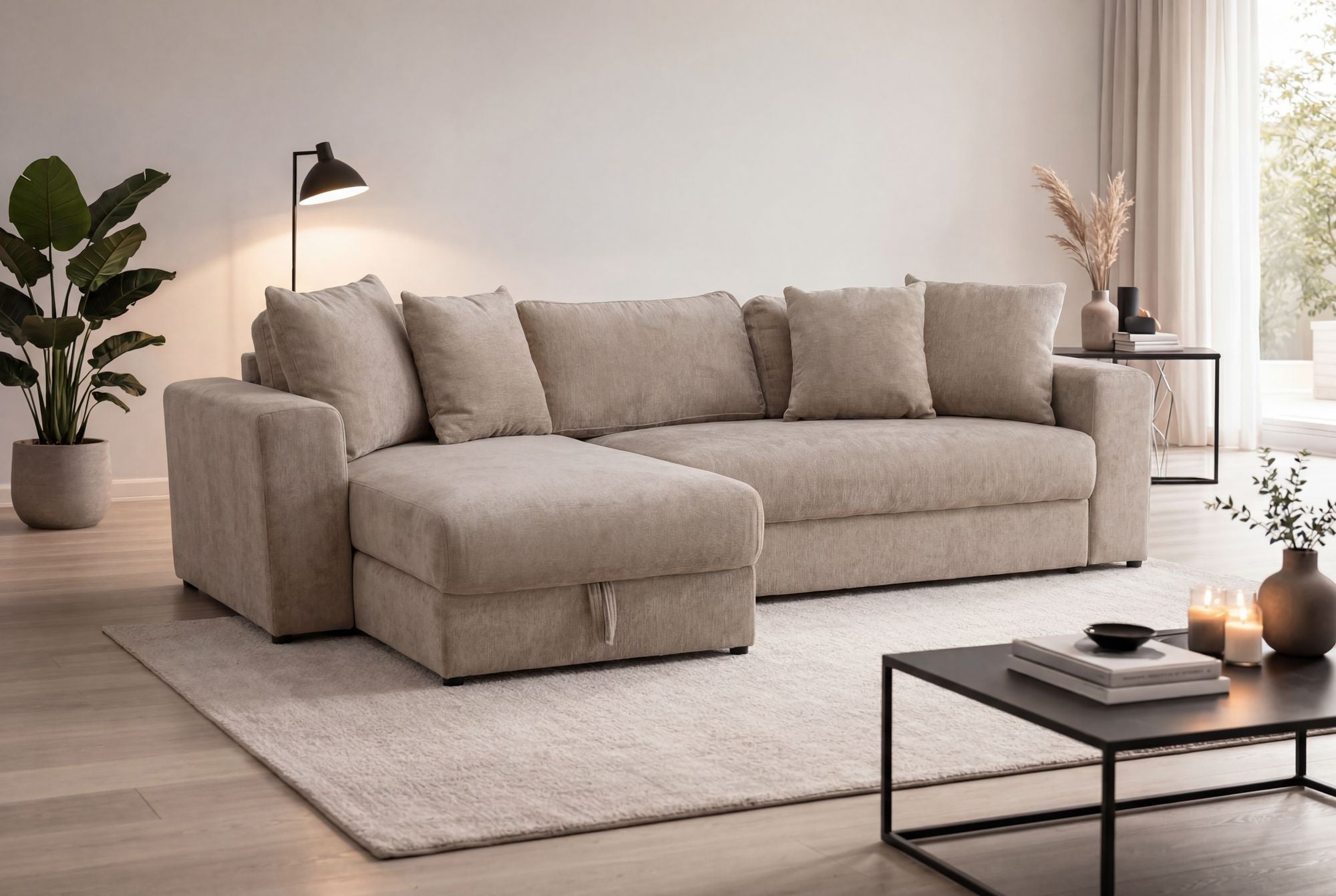 Venture Home Bellman Sofa Bed Sofa - / Beige Velvet