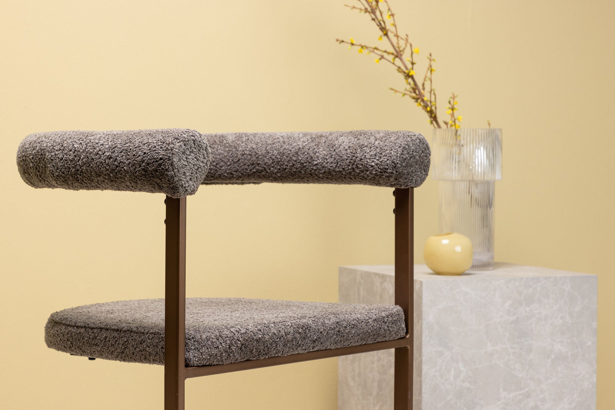 Venture Home Morning Spisebordsstol 2-pack - Brown / Grey Boucle