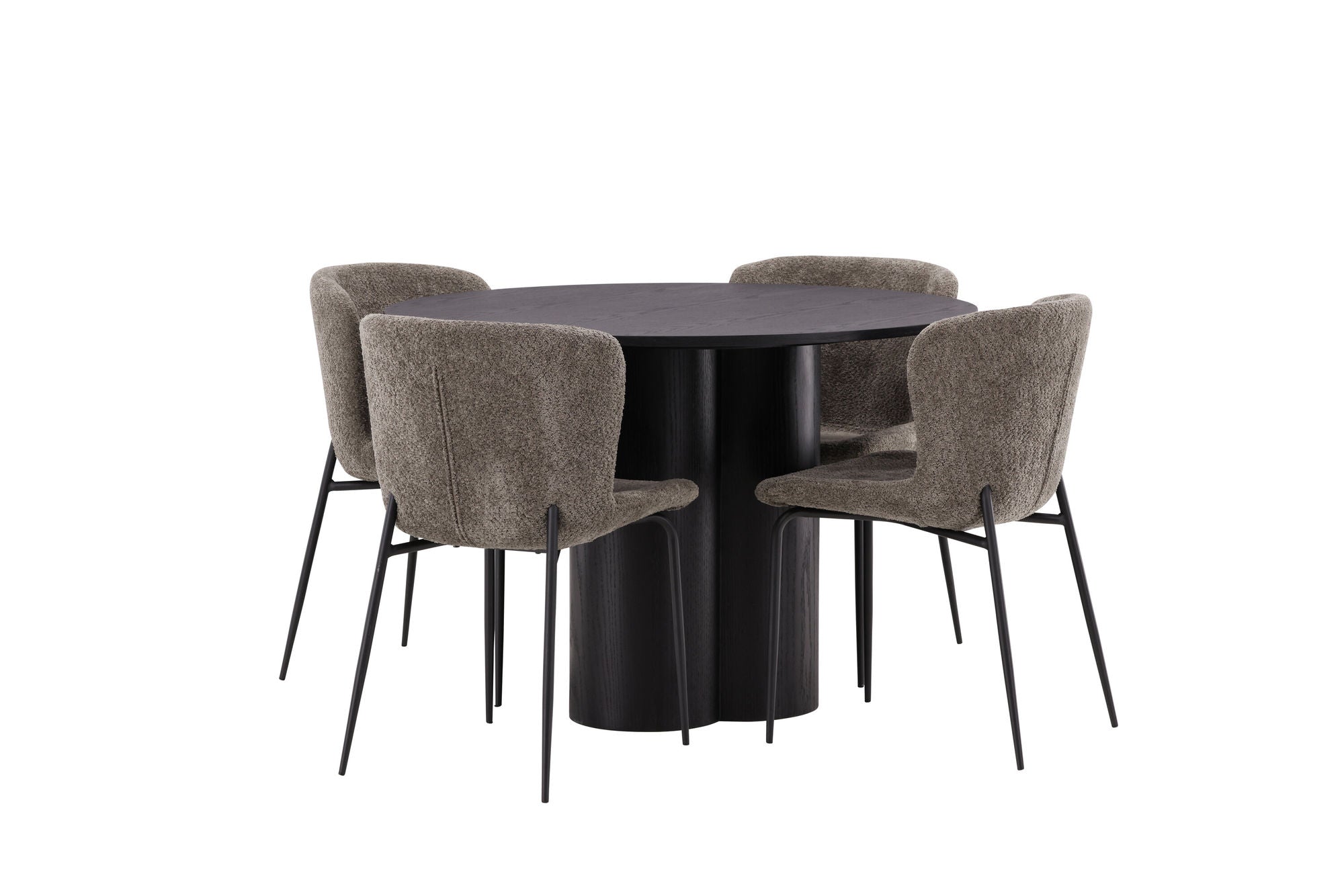 Venture Home OliviaDiningbord-Black/BlackVeneer+ModestoDiningstol-Grey/SmokedBlackBoucle_4