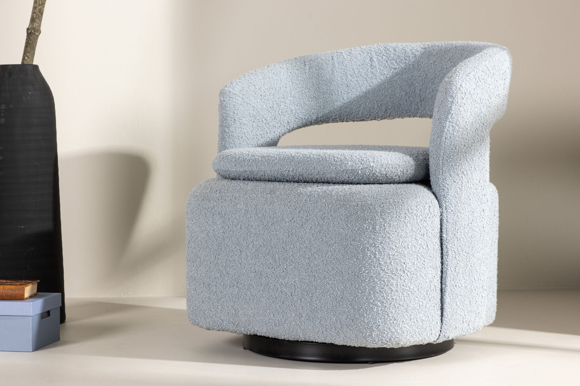 Venture Home Laurel Single Sofa - Black / Baby Blue