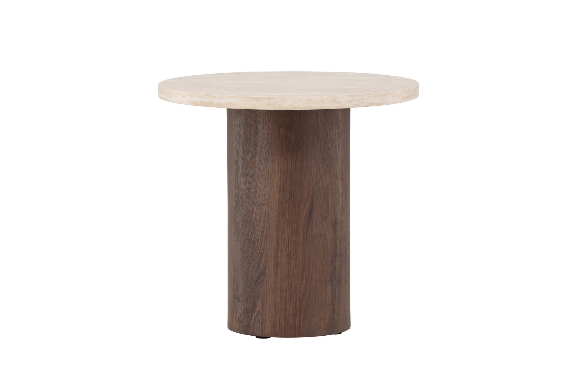 Venture Home Megg Sofa bord ø50x50 cm - Mocca/ Travertinelook