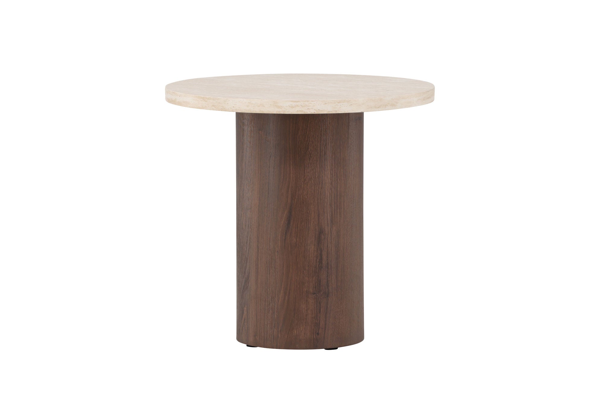 Venture Home Megg Sofa bord ø50x50 cm - Mocca/ Travertinelook