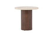 Venture Home Megg Sofa bord ø50x50 cm - Mocca/ Travertinelook