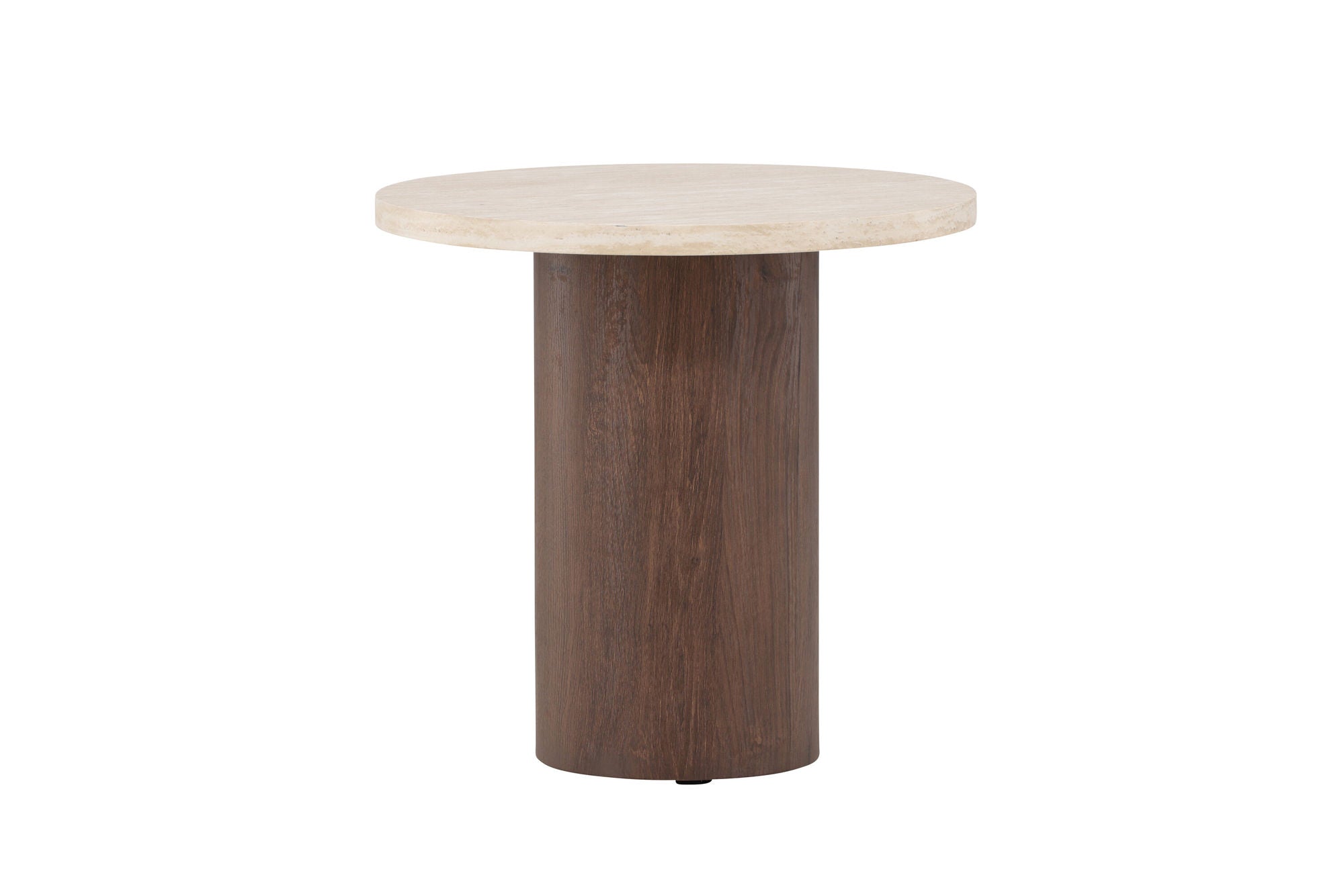 Venture Home Megg Sofa bord ø50x50 cm - Mocca/ Travertinelook