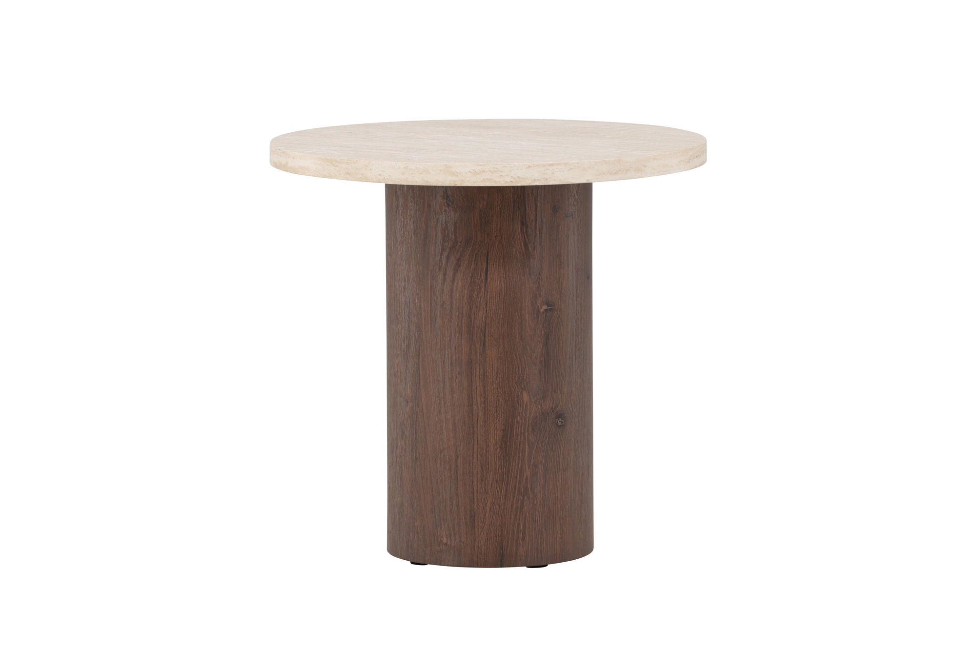 Venture Home Megg Sofa bord ø50x50 cm - Mocca/ Travertinelook