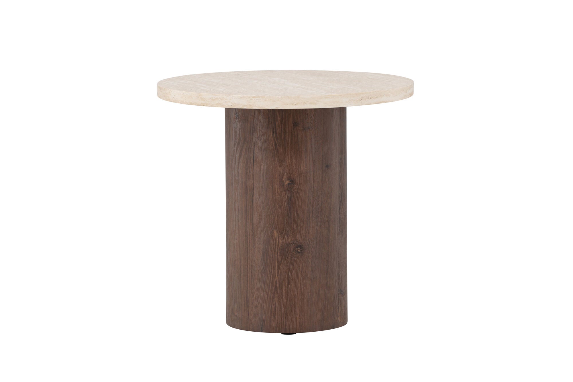 Venture Home Megg Sofa bord ø50x50 cm - Mocca/ Travertinelook