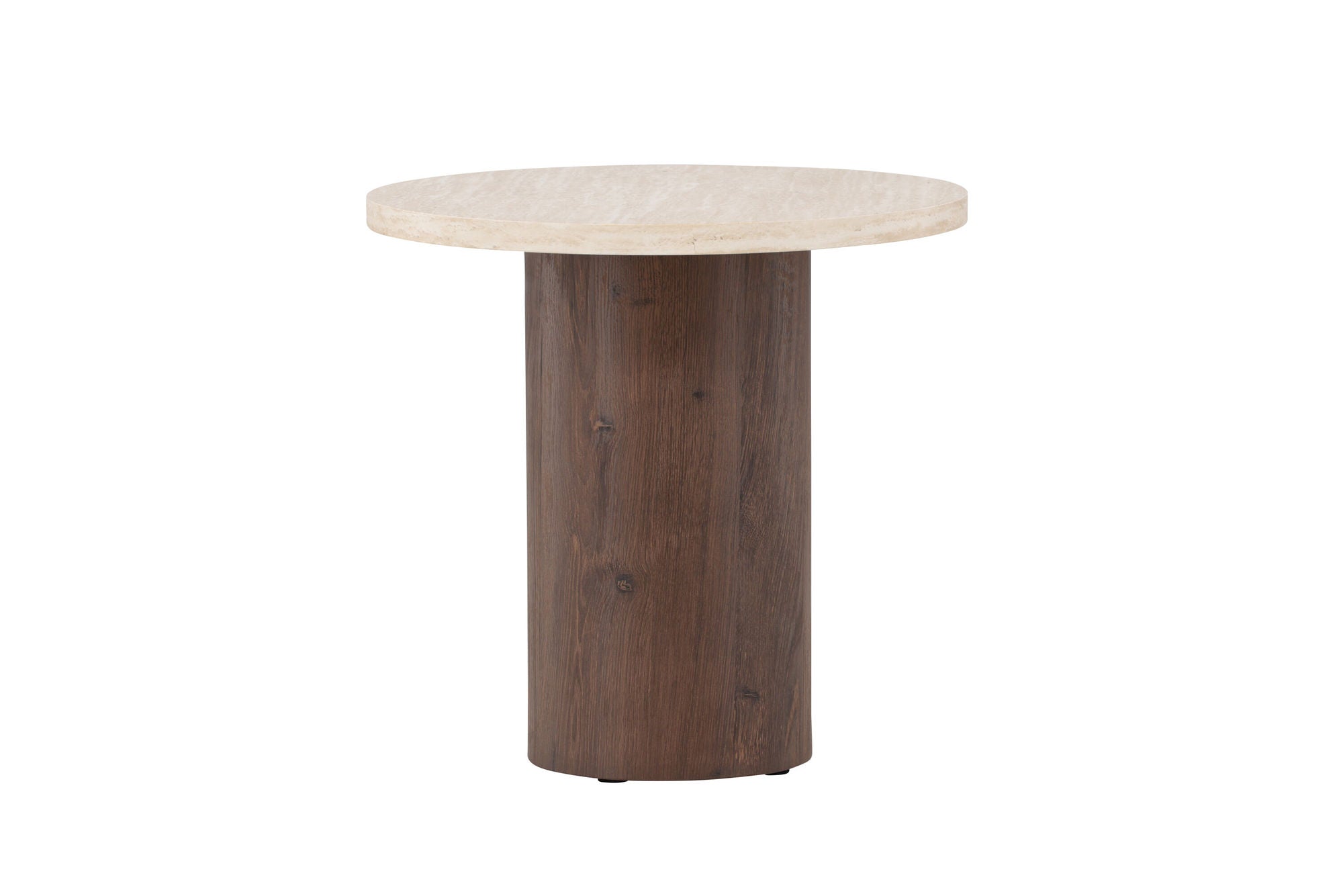 Venture Home Megg Sofa bord ø50x50 cm - Mocca/ Travertinelook