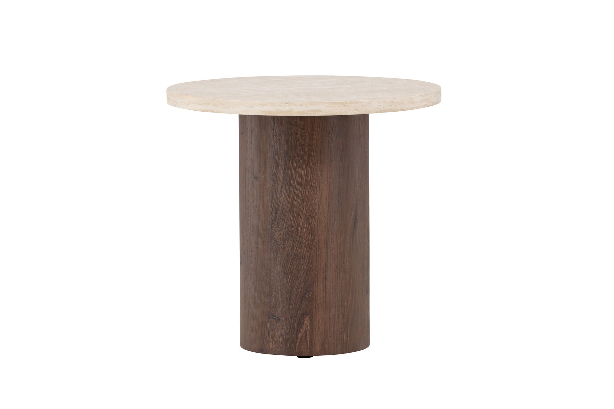 Venture Home Megg Sofa bord ø50x50 cm - Mocca/ Travertinelook