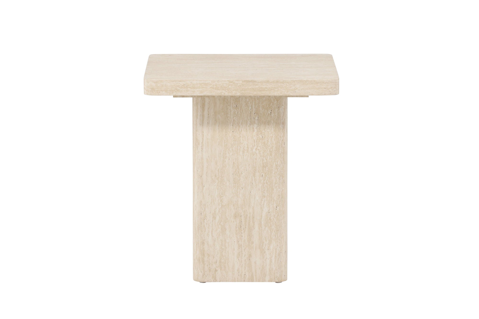 Venture Home Qvart Sofa bord 50x50x56 cm - Travertinelook
