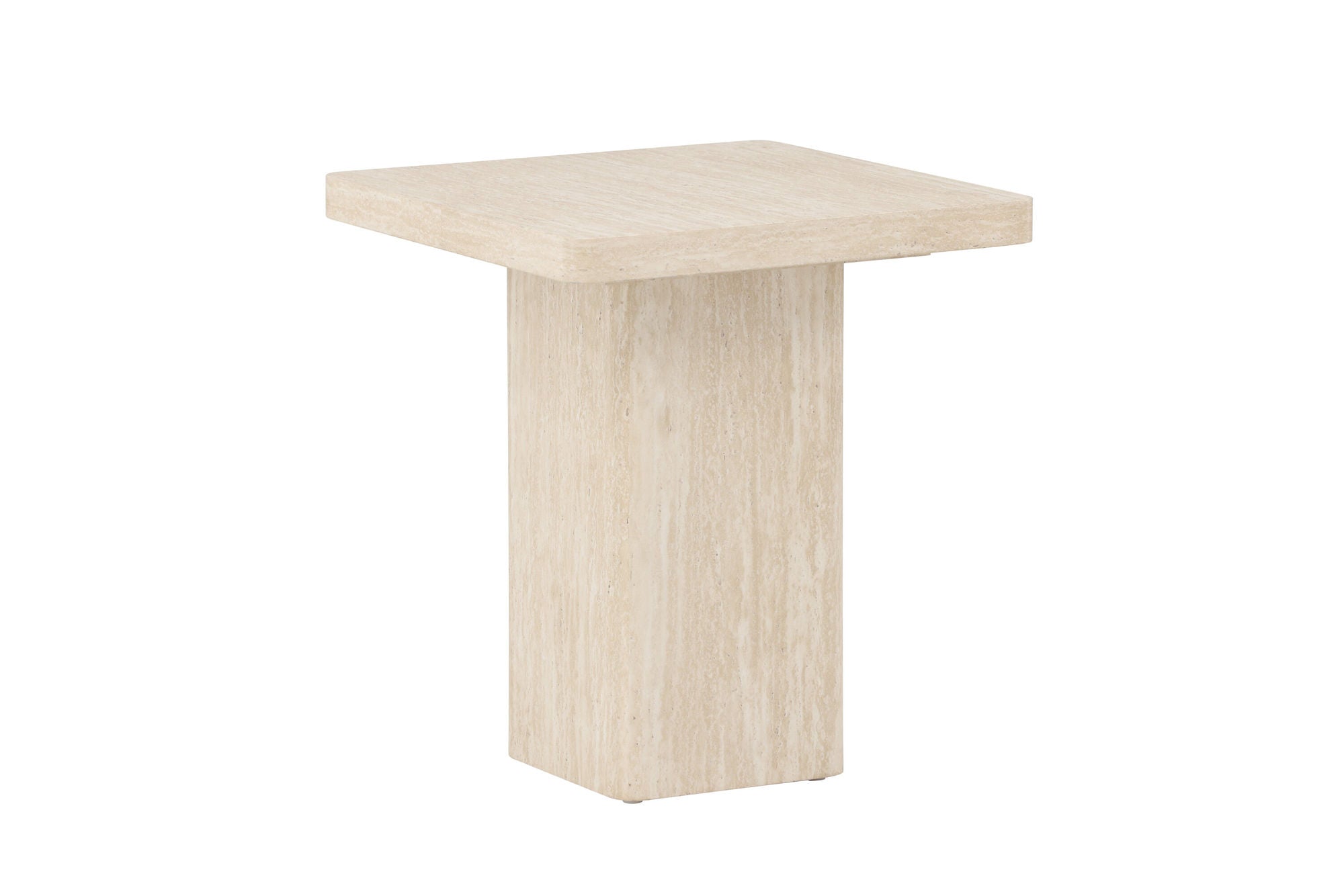 Venture Home Qvart Sofa bord 50x50x56 cm - Travertinelook