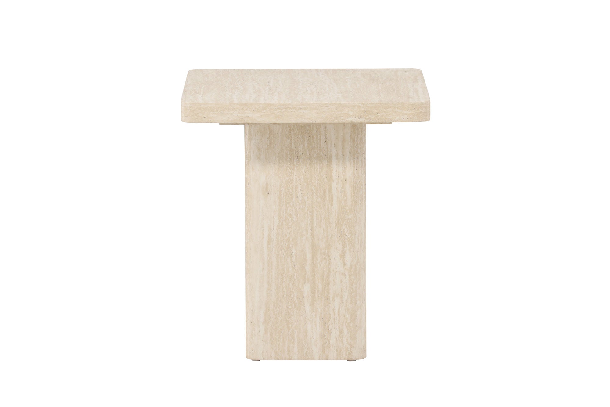 Venture Home Qvart Sofa bord 50x50x56 cm - Travertinelook