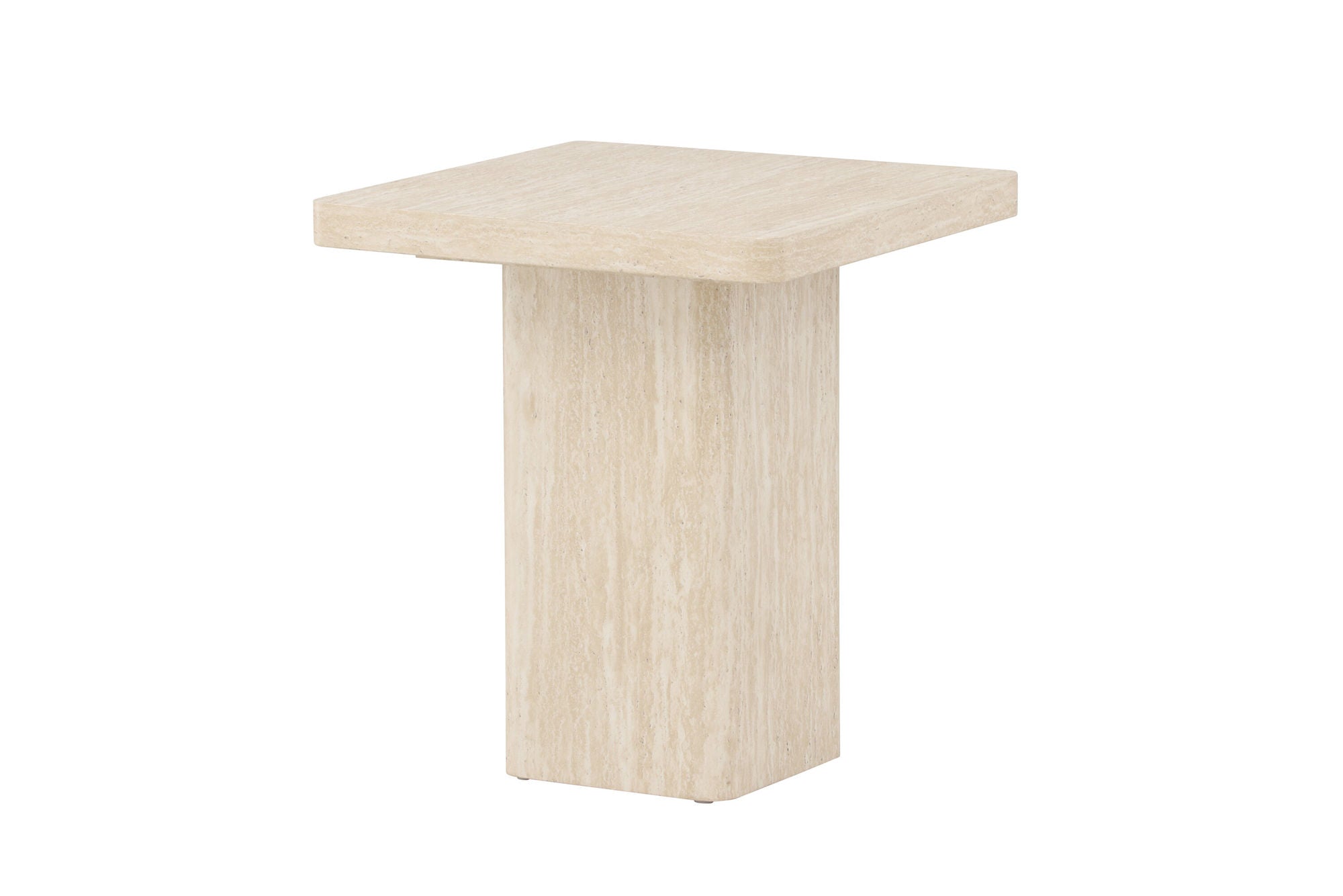 Venture Home Qvart Sofa bord 50x50x56 cm - Travertinelook