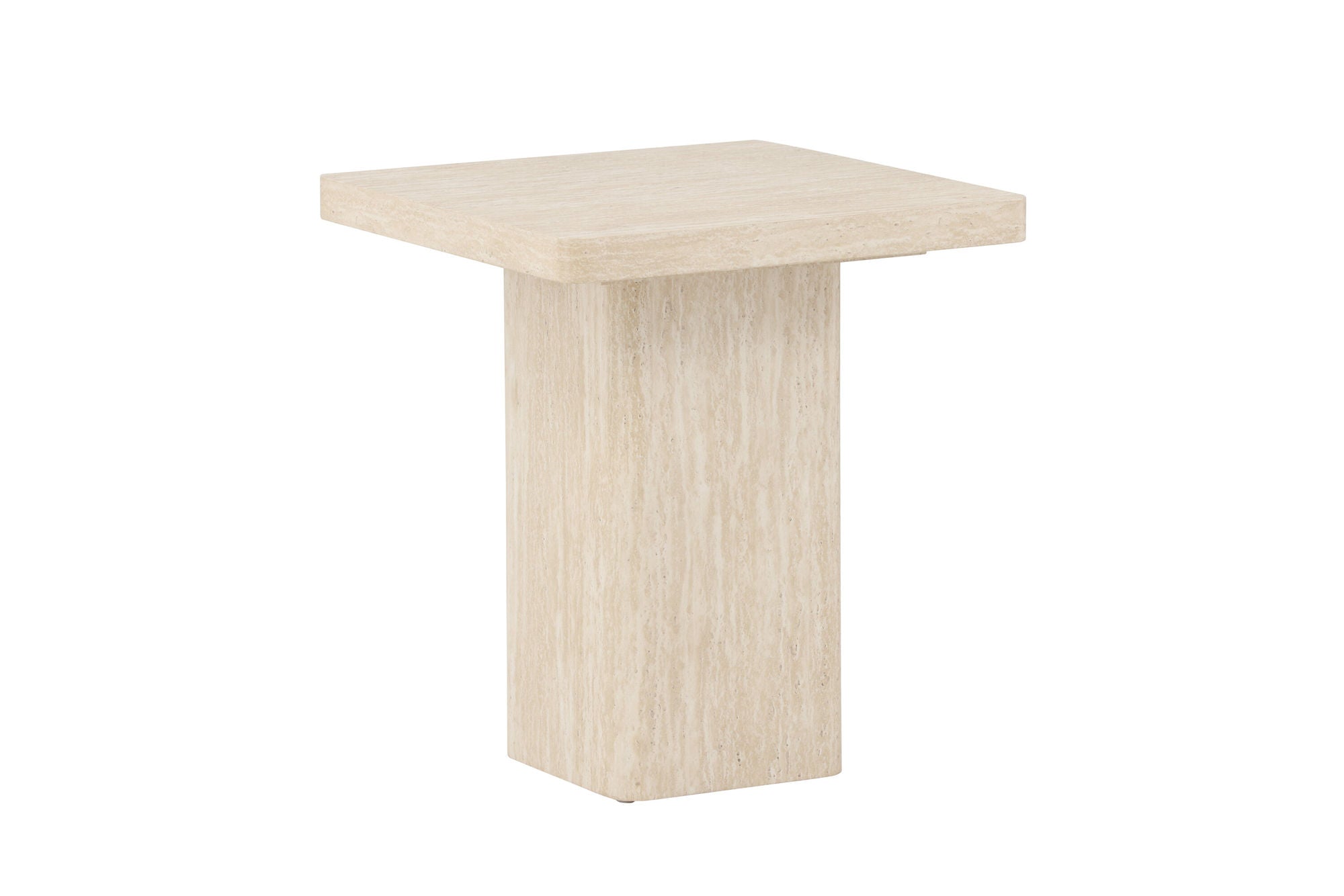 Venture Home Qvart Sofa bord 50x50x56 cm - Travertinelook