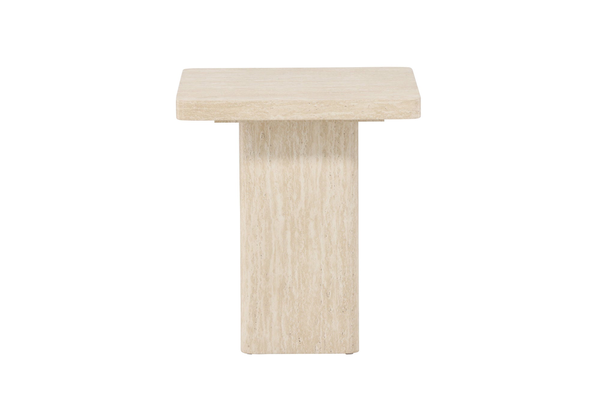 Venture Home Qvart Sofa bord 50x50x56 cm - Travertinelook