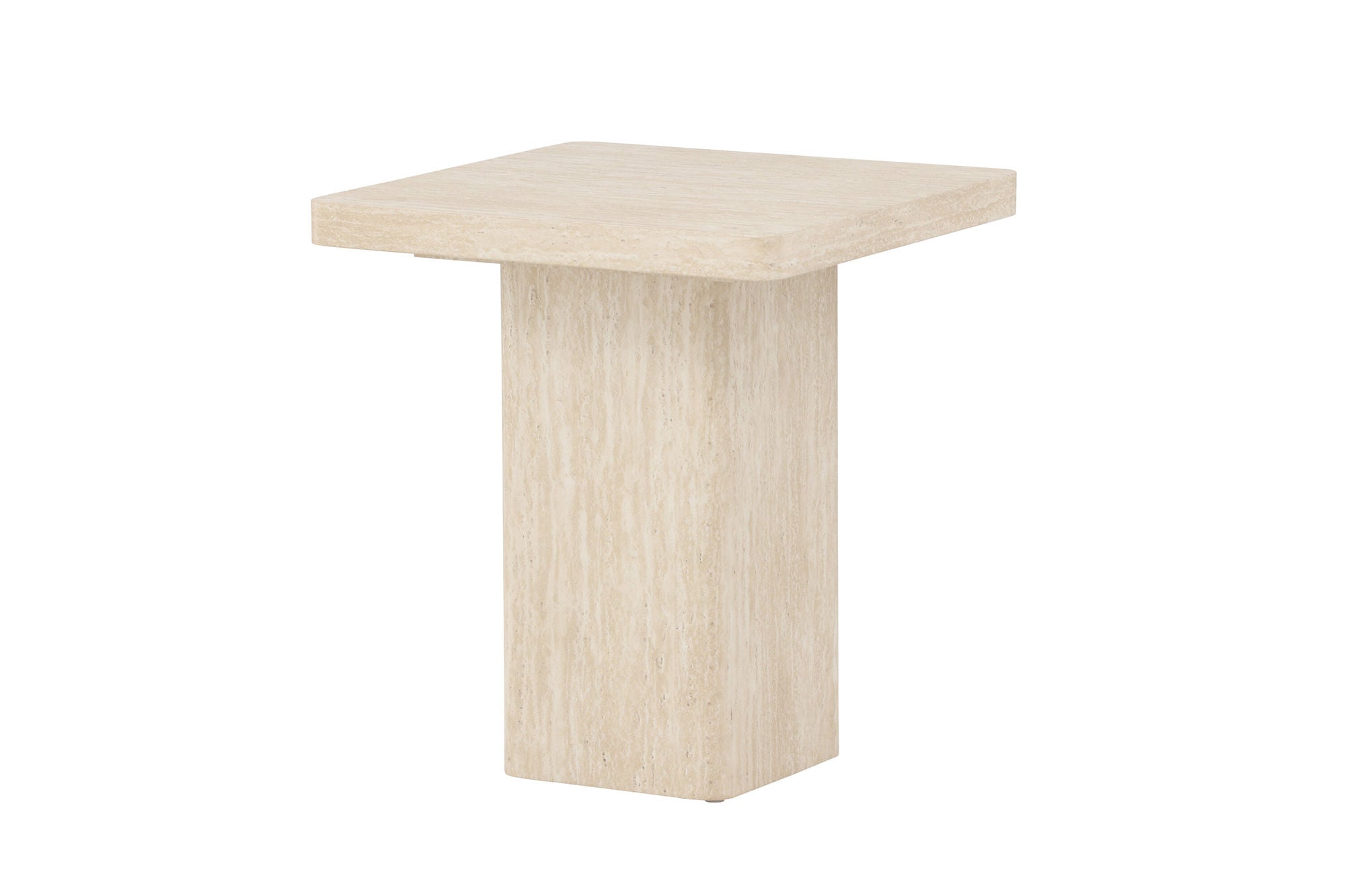 Venture Home Qvart Sofa bord 50x50x56 cm - Travertinelook