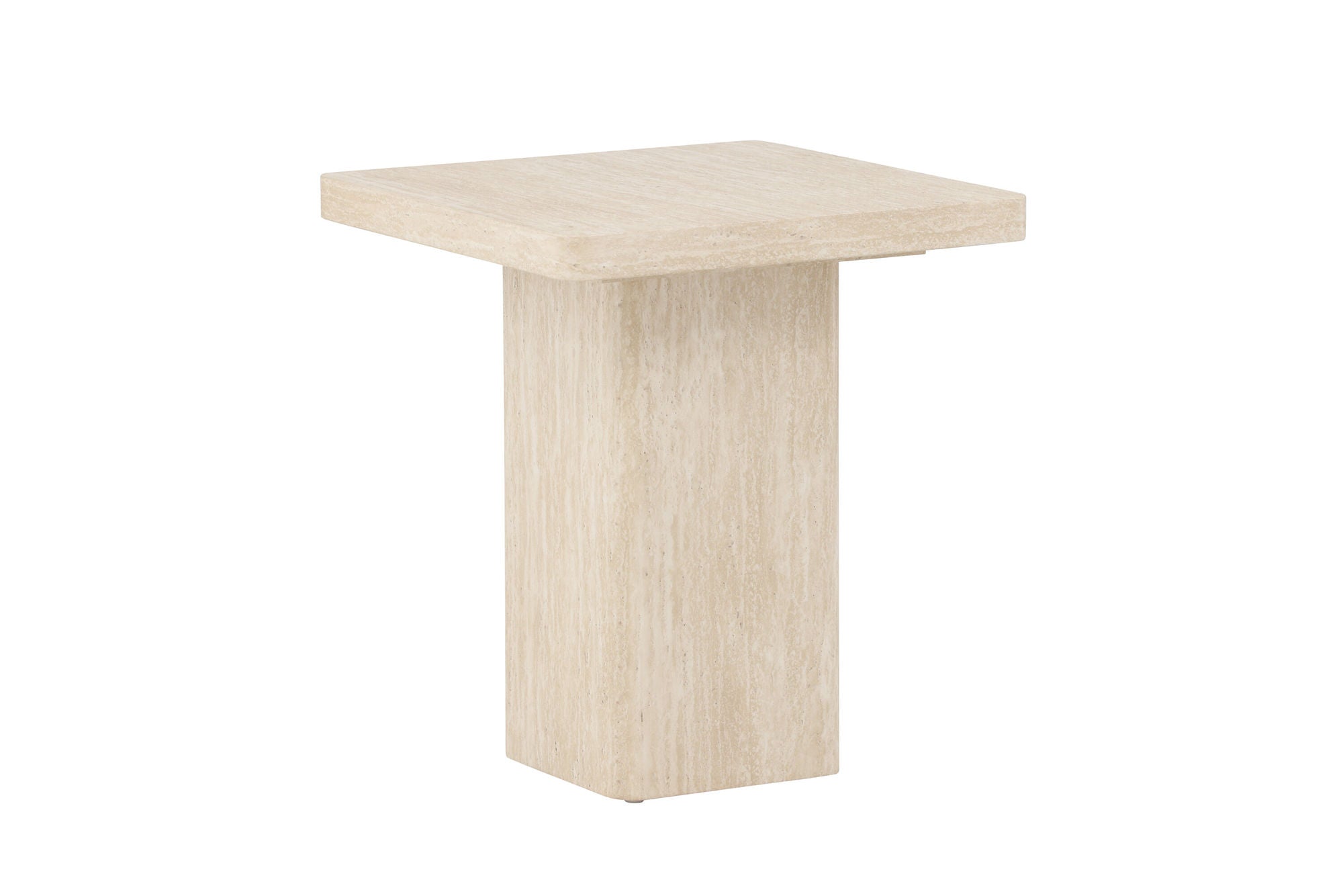Venture Home Qvart Sofa bord 50x50x56 cm - Travertinelook