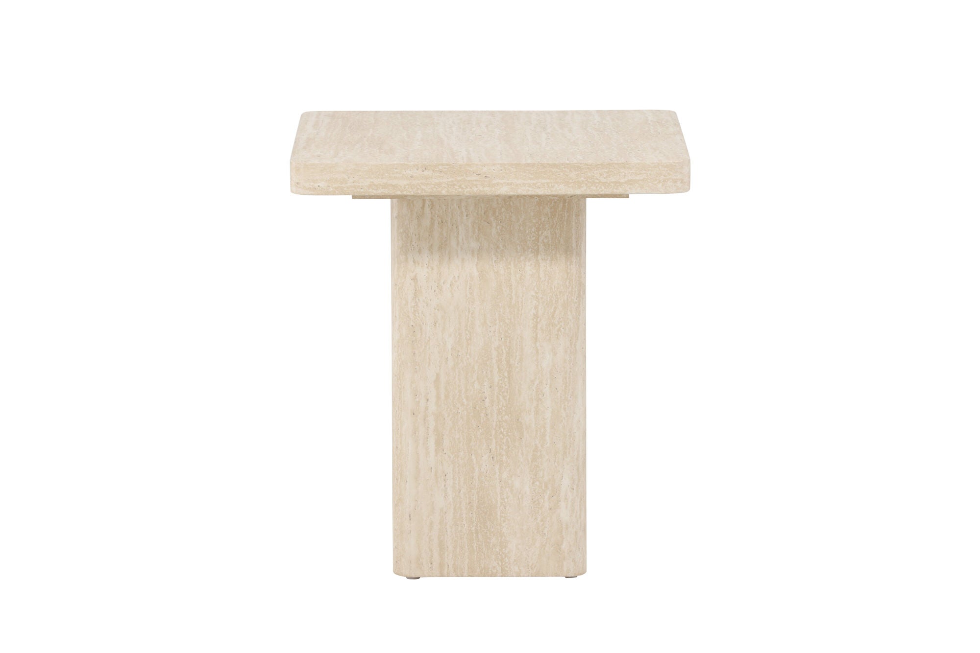 Venture Home Qvart Sofa bord 50x50x56 cm - Travertinelook