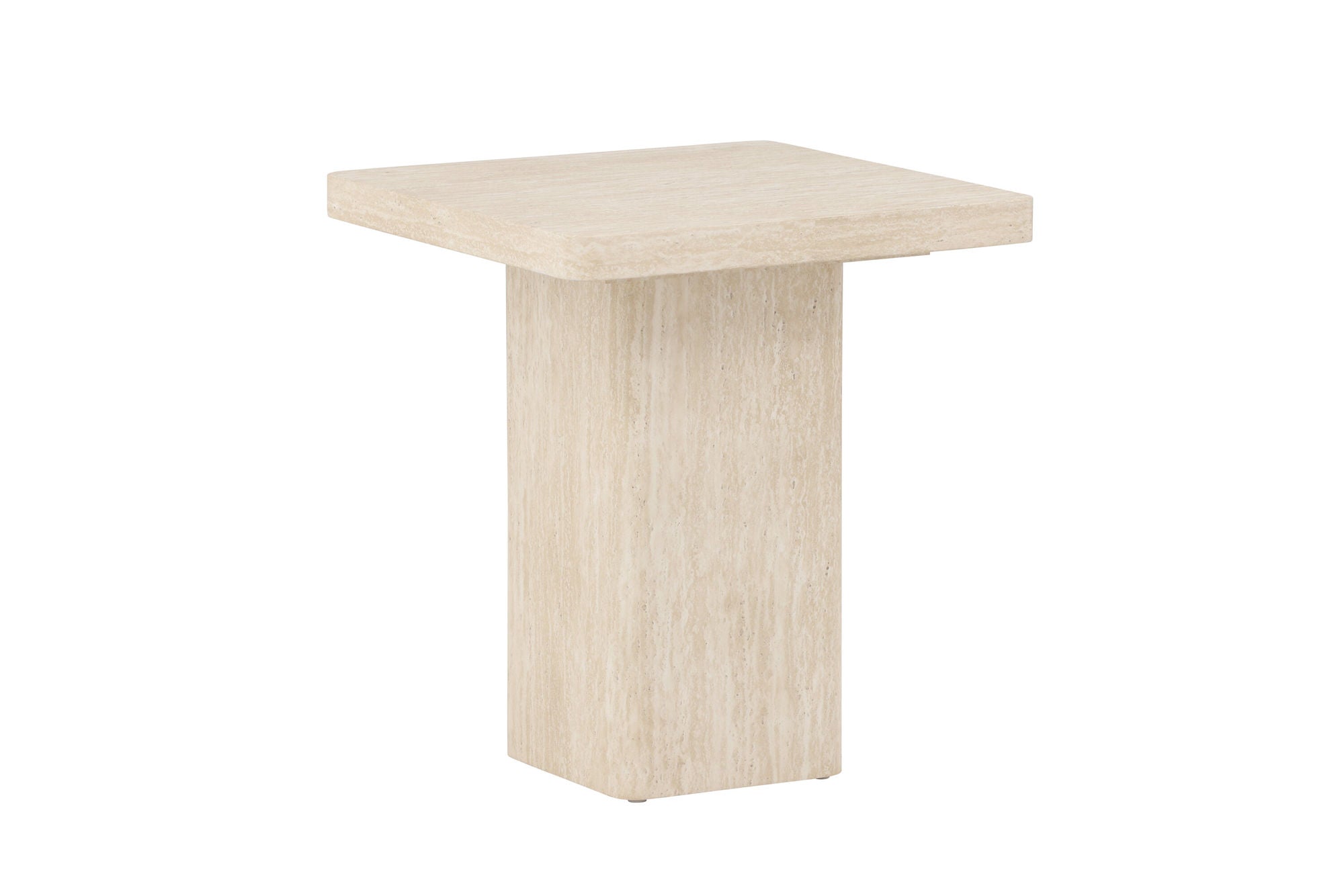 Venture Home Qvart Sofa bord 50x50x56 cm - Travertinelook