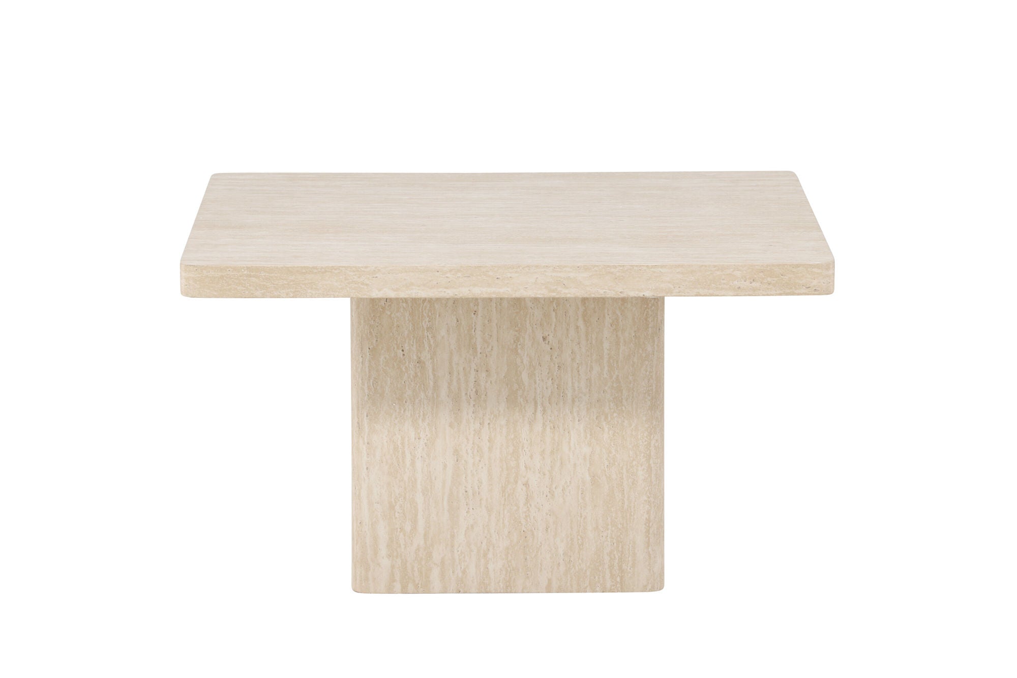 Venture Home Qvart Sofa bord 80x80x46 cm - Travertinelook