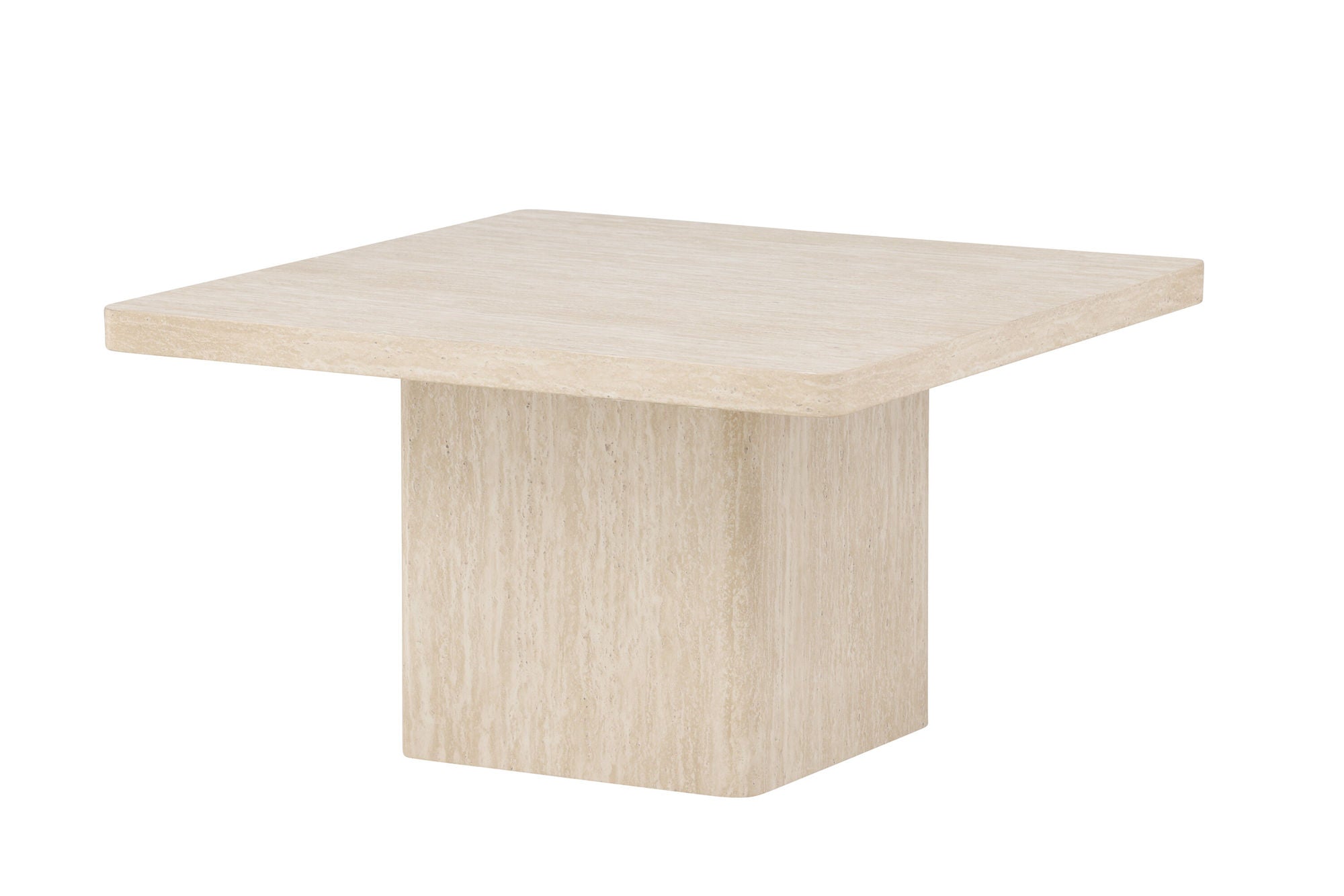 Venture Home Qvart Sofa bord 80x80x46 cm - Travertinelook
