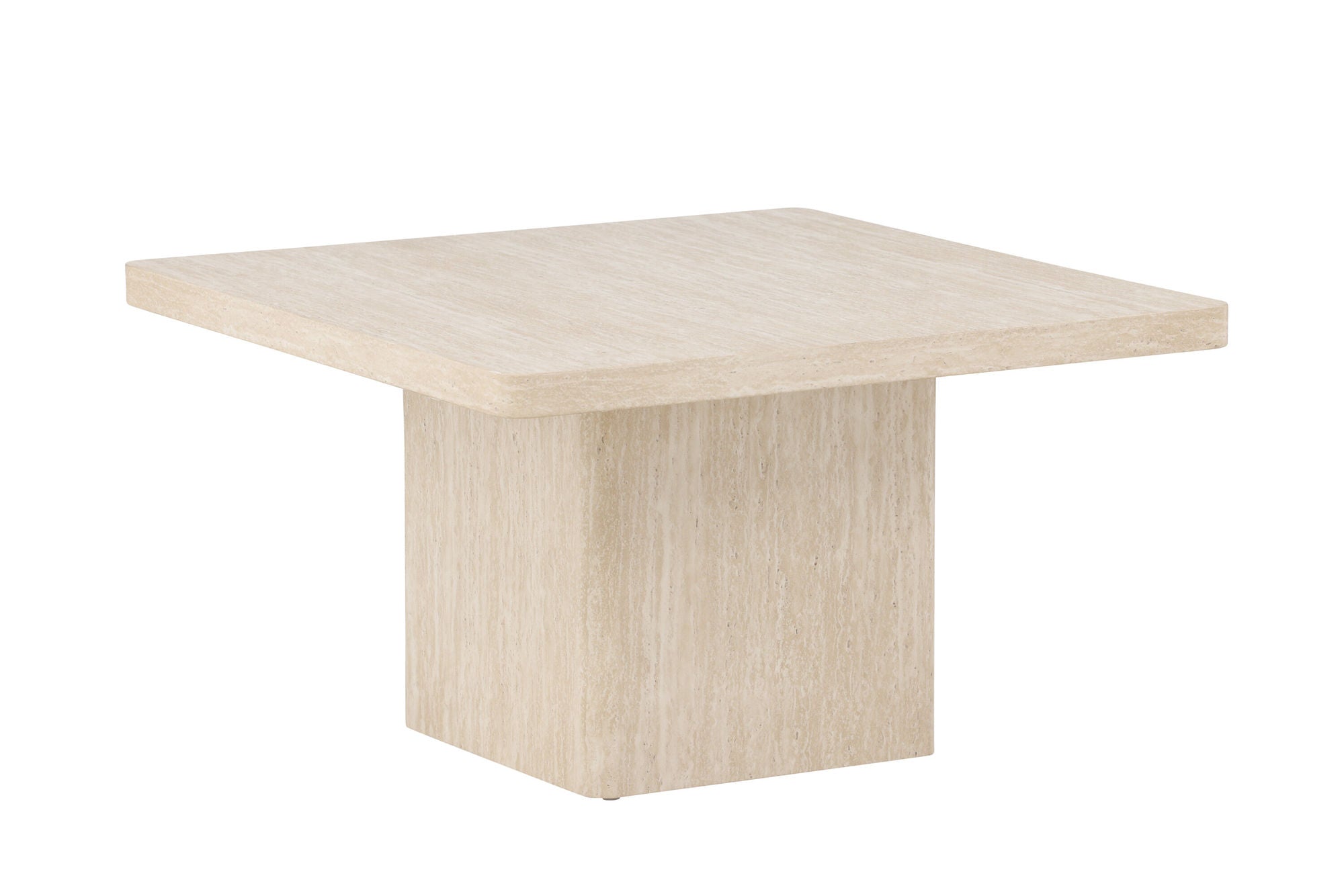 Venture Home Qvart Sofa bord 80x80x46 cm - Travertinelook
