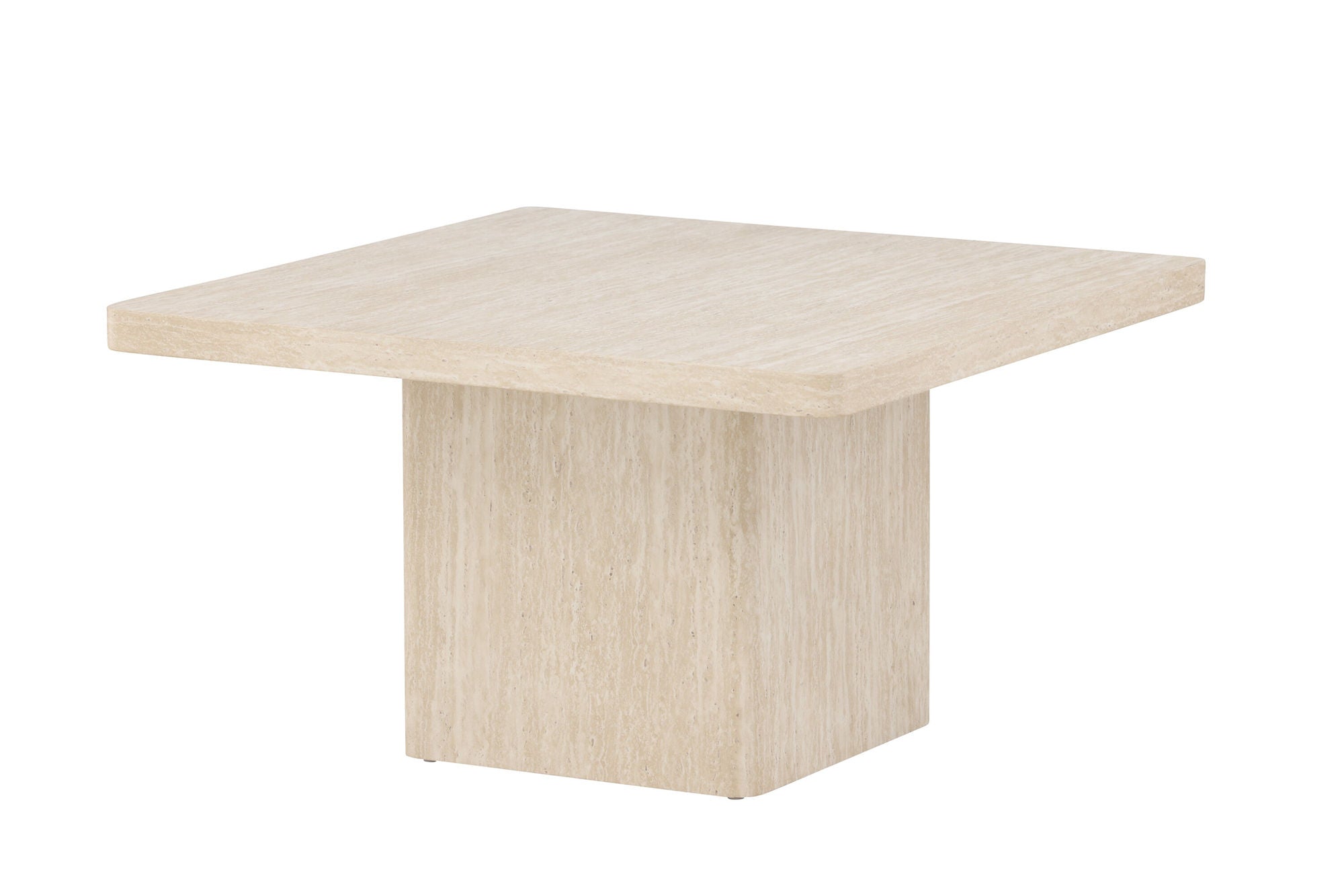 Venture Home Qvart Sofa bord 80x80x46 cm - Travertinelook