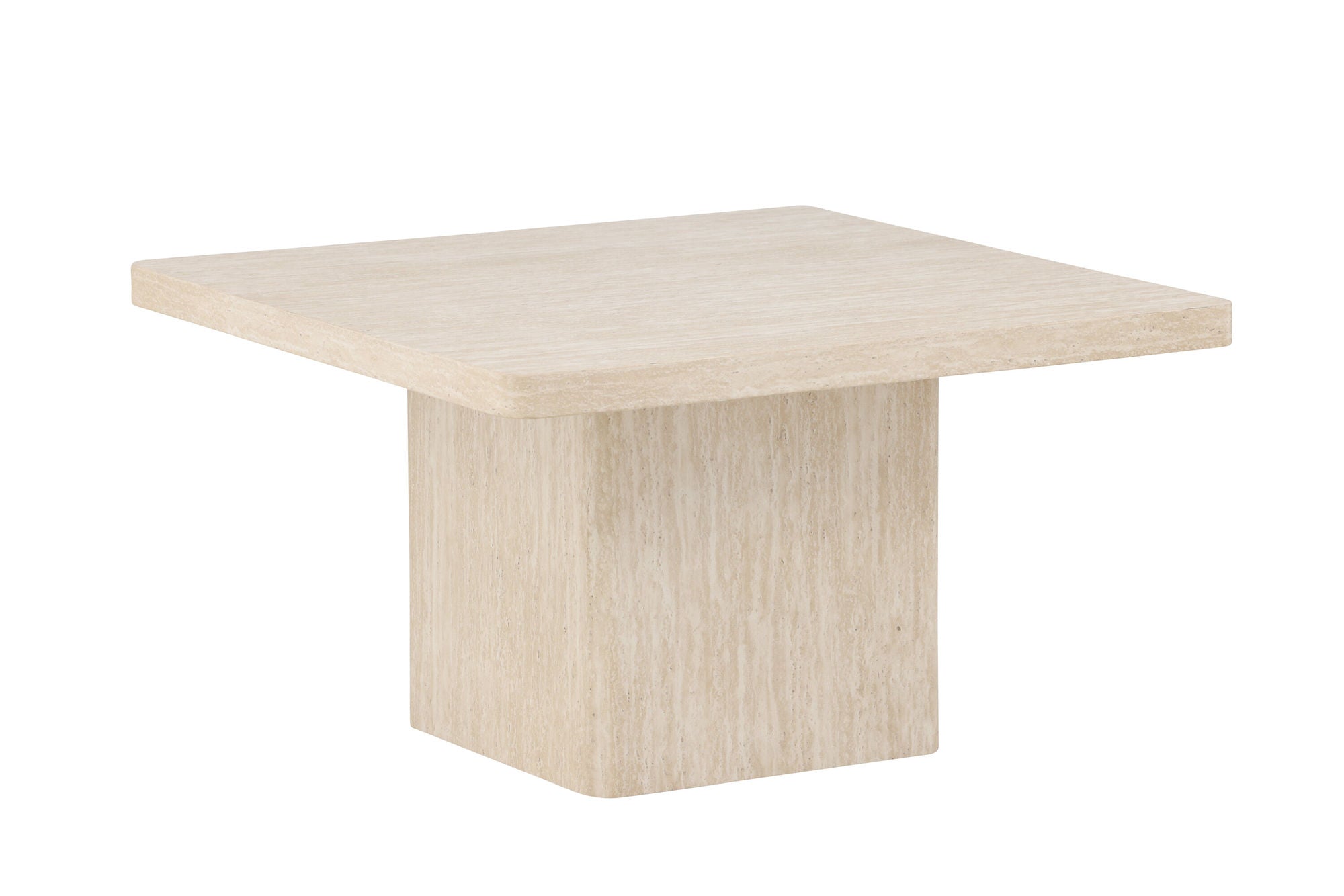 Venture Home Qvart Sofa bord 80x80x46 cm - Travertinelook